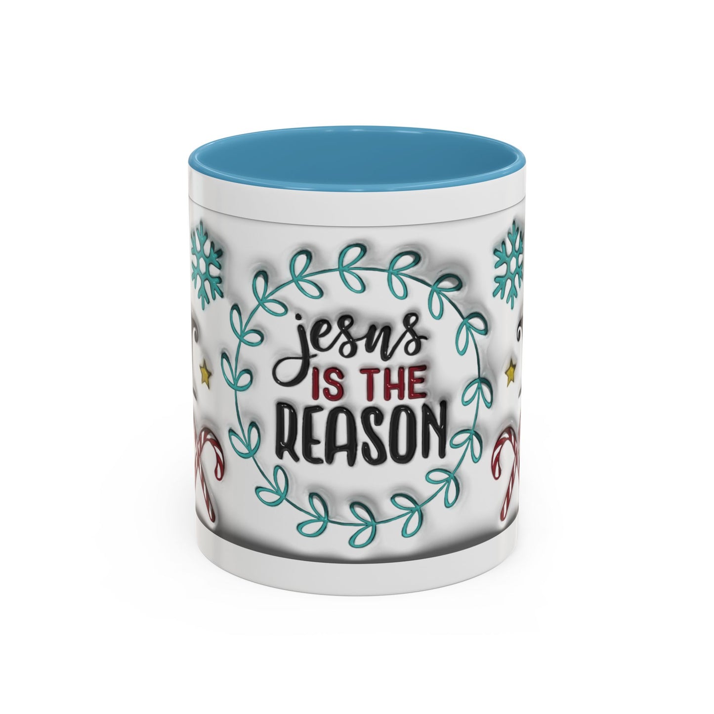 Jesus is the Reason" Accent Coffee Mug (11oz) – Special Edition