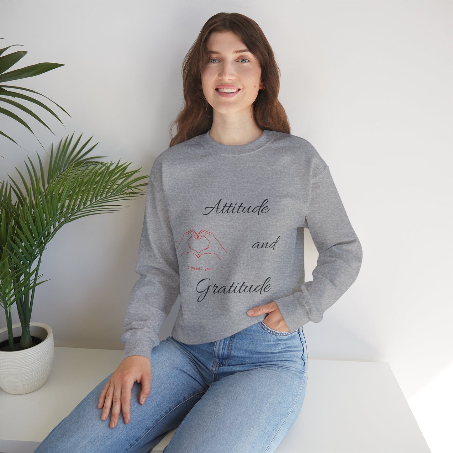 Unisex Sweatshirt Attitude and Gratitude