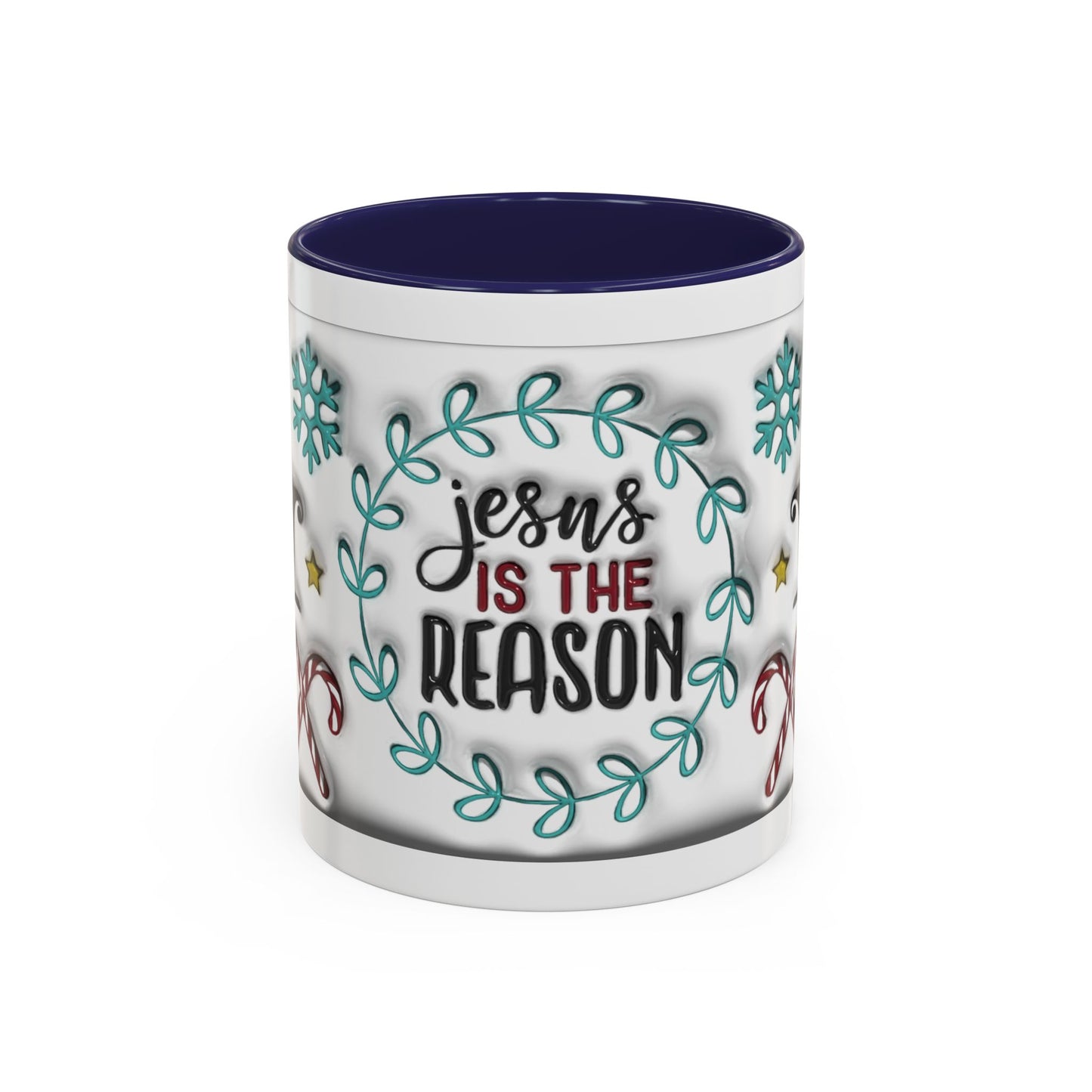 Jesus is the Reason" Accent Coffee Mug (11oz) – Special Edition