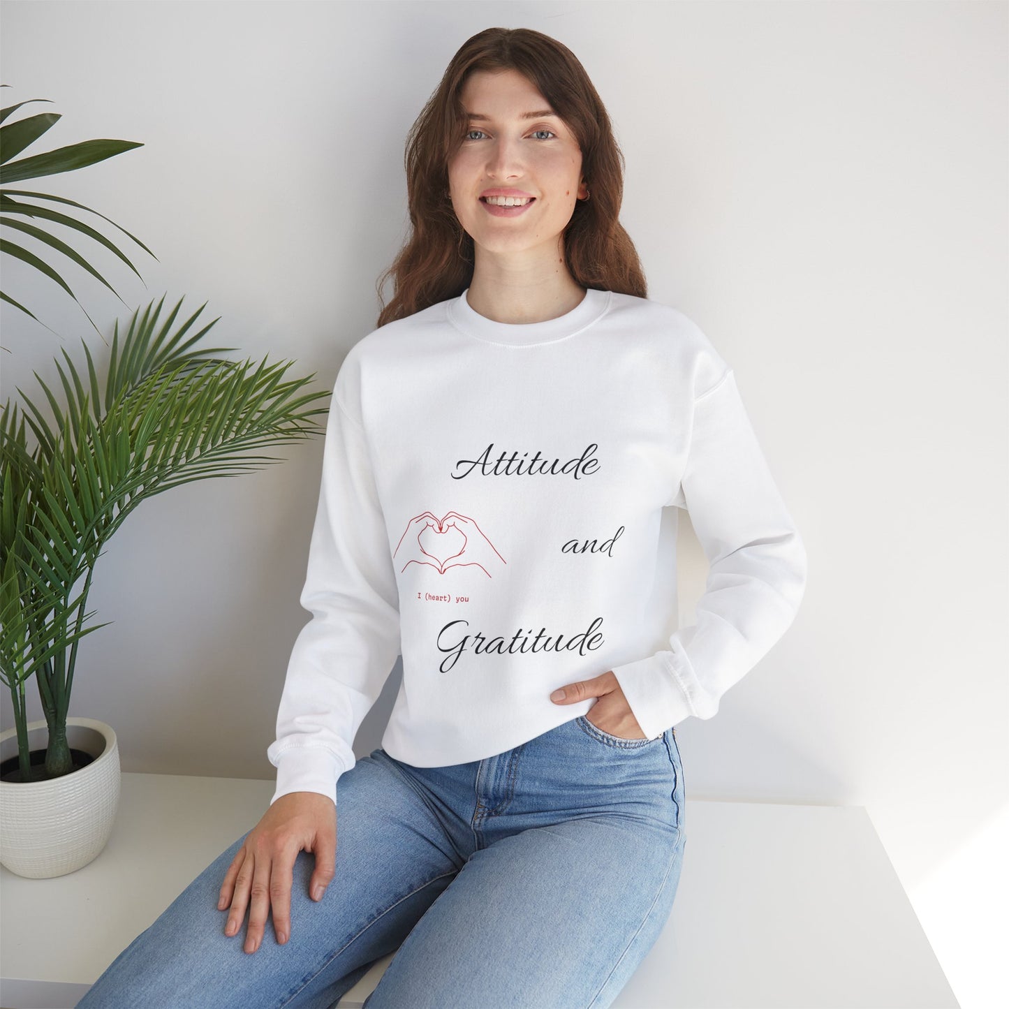 Unisex Sweatshirt Attitude and Gratitude