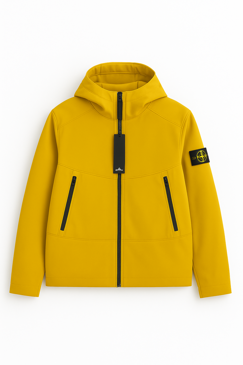 veste Soft Shell signée Stone Island - Jaune